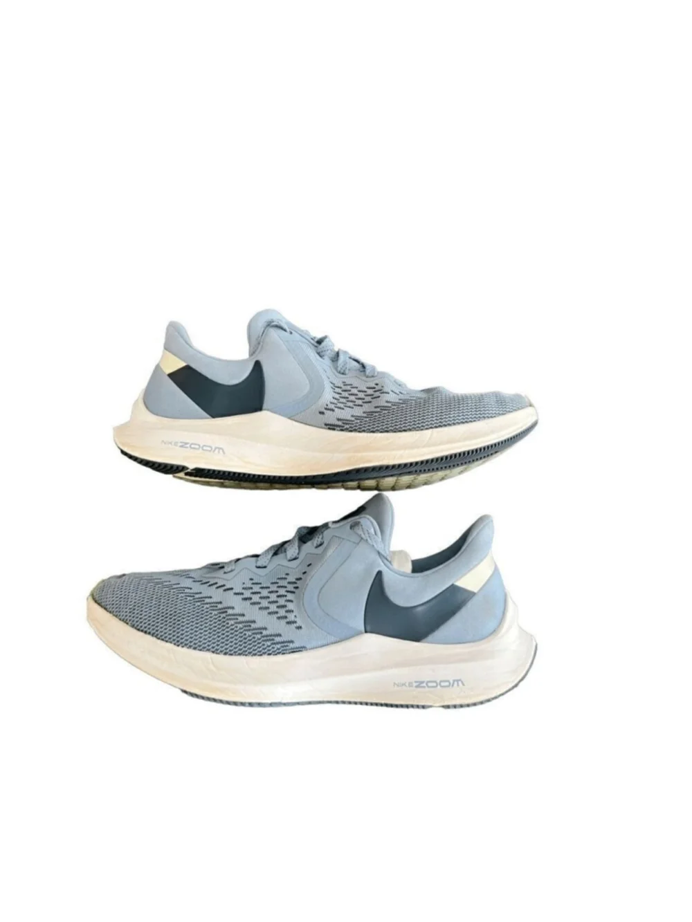 Nike Air Zoom Winflo 6 Indigo Fog Monsoon Blue Mesh Athletic Shoes 9.5